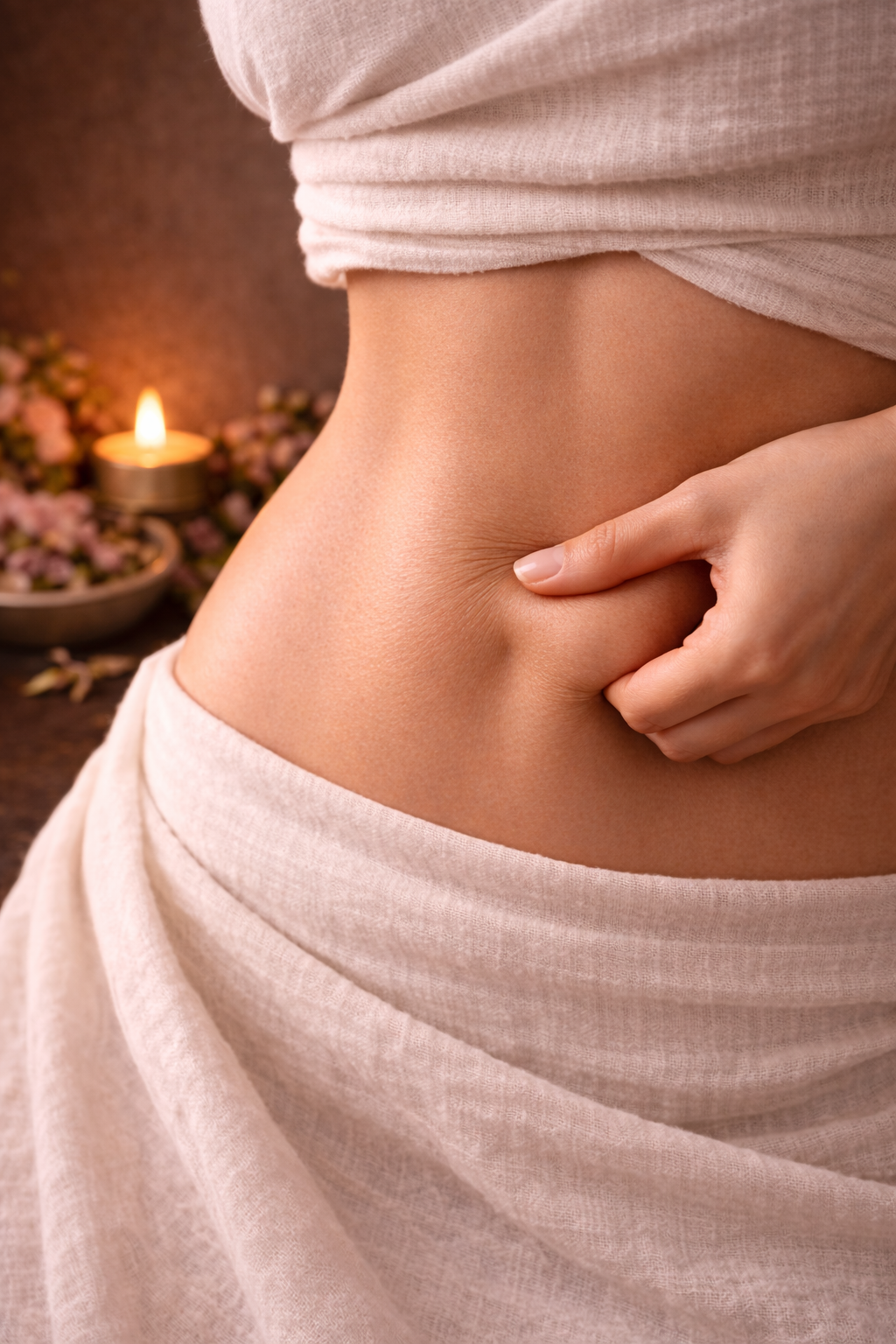 Two bottles of body oil